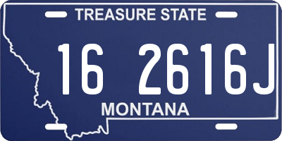 MT license plate 162616J
