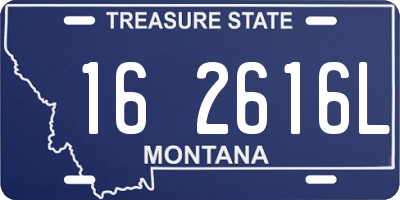 MT license plate 162616L