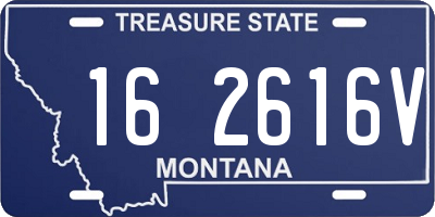 MT license plate 162616V