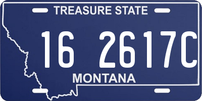 MT license plate 162617C
