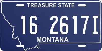 MT license plate 162617I