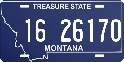 MT license plate 162617O