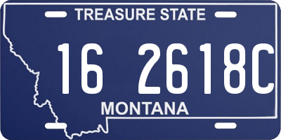 MT license plate 162618C
