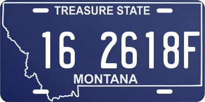 MT license plate 162618F