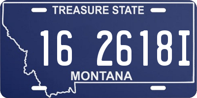 MT license plate 162618I