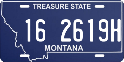 MT license plate 162619H