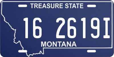 MT license plate 162619I
