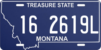 MT license plate 162619L