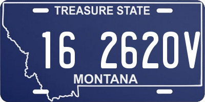 MT license plate 162620V