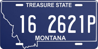 MT license plate 162621P
