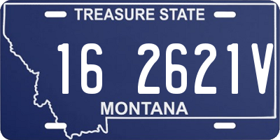 MT license plate 162621V