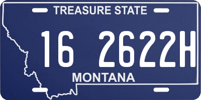 MT license plate 162622H