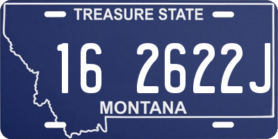 MT license plate 162622J