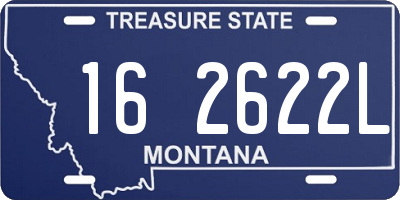 MT license plate 162622L