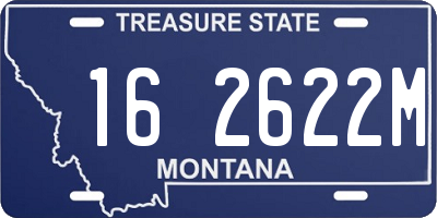 MT license plate 162622M