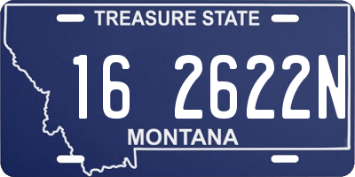 MT license plate 162622N
