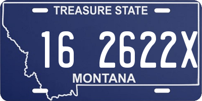 MT license plate 162622X