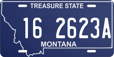 MT license plate 162623A