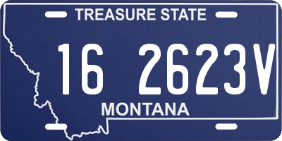 MT license plate 162623V