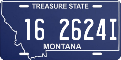 MT license plate 162624I