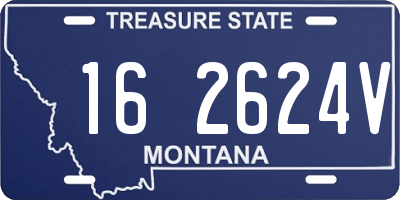 MT license plate 162624V