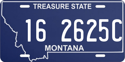 MT license plate 162625C