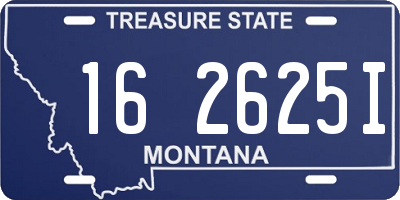 MT license plate 162625I