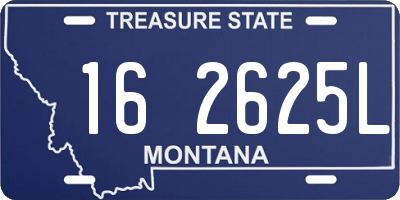 MT license plate 162625L