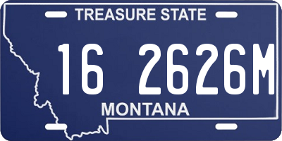 MT license plate 162626M