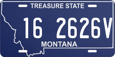 MT license plate 162626V