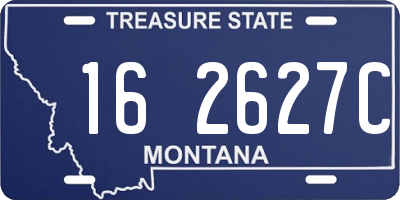 MT license plate 162627C