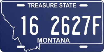 MT license plate 162627F