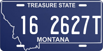 MT license plate 162627T