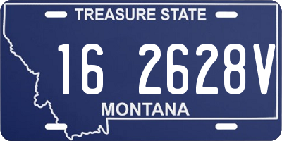 MT license plate 162628V