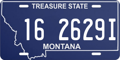 MT license plate 162629I