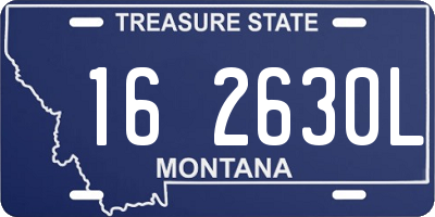 MT license plate 162630L