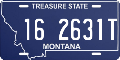 MT license plate 162631T