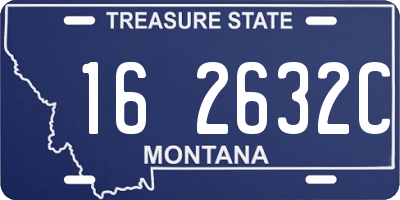 MT license plate 162632C