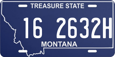 MT license plate 162632H