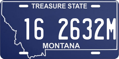 MT license plate 162632M