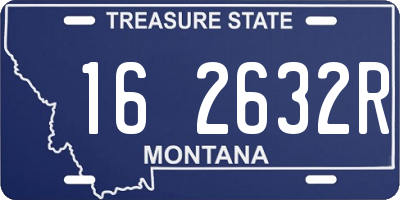 MT license plate 162632R