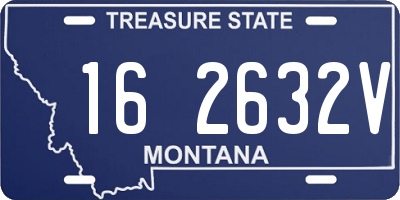 MT license plate 162632V