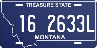 MT license plate 162633L
