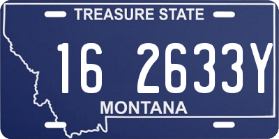 MT license plate 162633Y