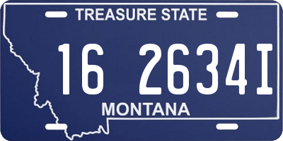 MT license plate 162634I