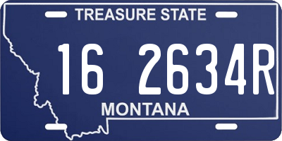MT license plate 162634R