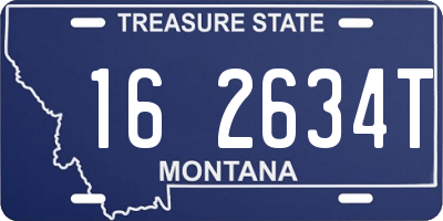 MT license plate 162634T