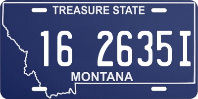 MT license plate 162635I