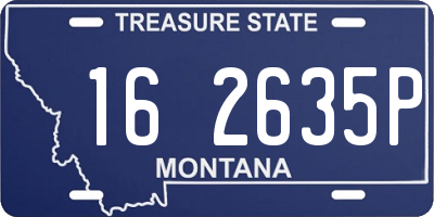 MT license plate 162635P