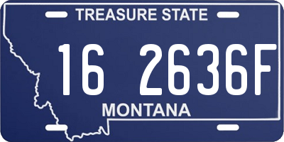 MT license plate 162636F